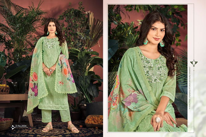 Cotton Chikan Applique Vol 02 By Isavasyam Designer Kurti With Bottom Dupatta Wholesale Shop In Surat